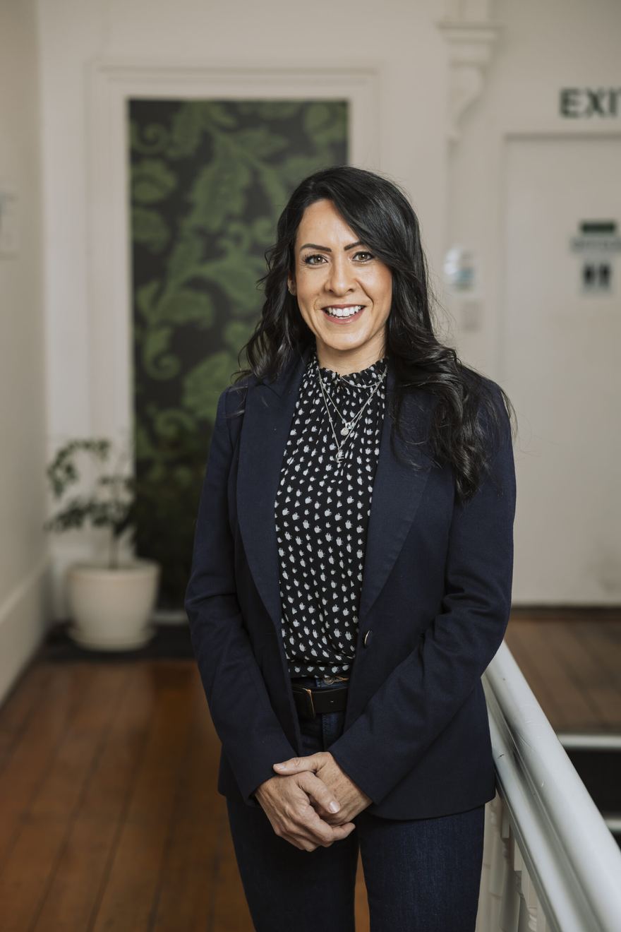 Claire Corbysmith, Senior Financial Adviser at Sheehan Financial, in the office hallway
